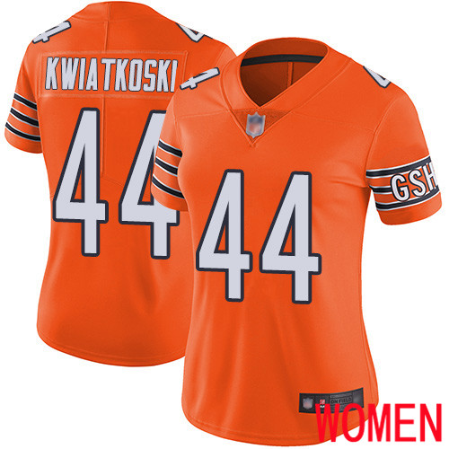 Chicago Bears Limited Orange Women Nick Kwiatkoski Alternate Jersey NFL Football 44 Vapor Untouchable